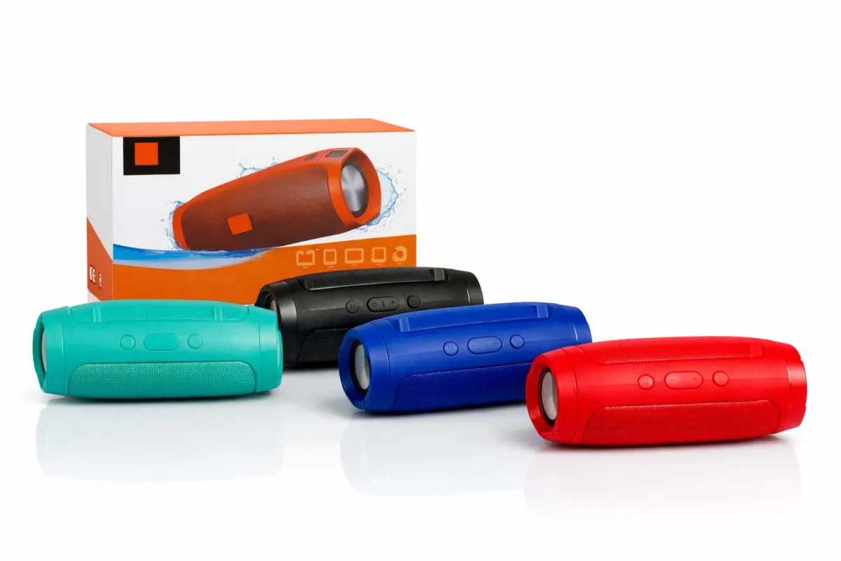 Portable Bluetooth Stereo Speaker with Power Bank Function and FM Radio KDM0644