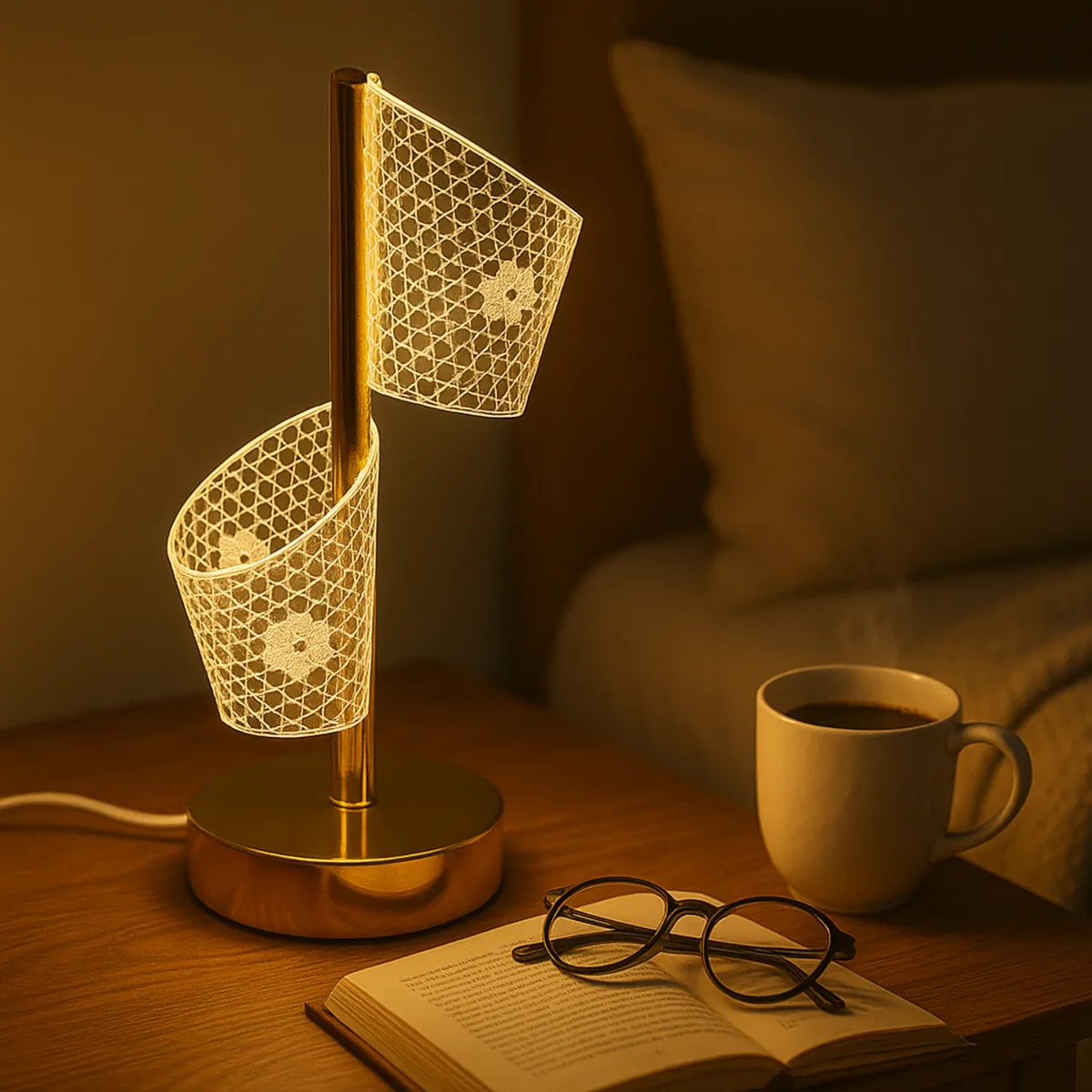 Lampada Tavolo LED Touch USB 3 Colori Ricaricabile 22 cm Decorativa