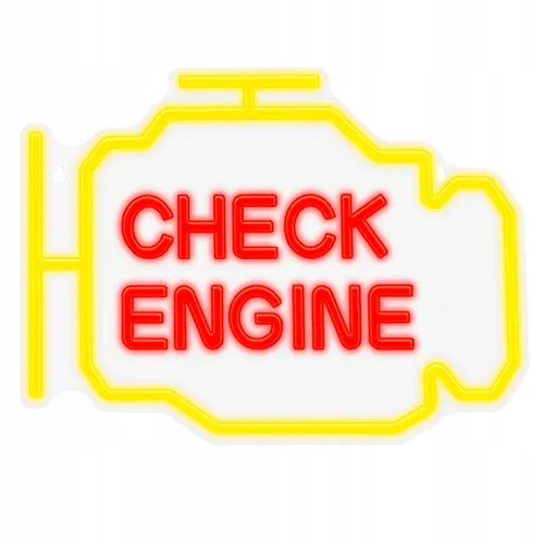 Neonowy szyld LED CHECK ENGINE