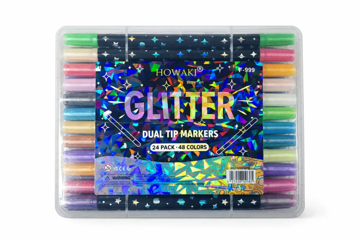 Glitter Marker 24 Pcs KDM0141