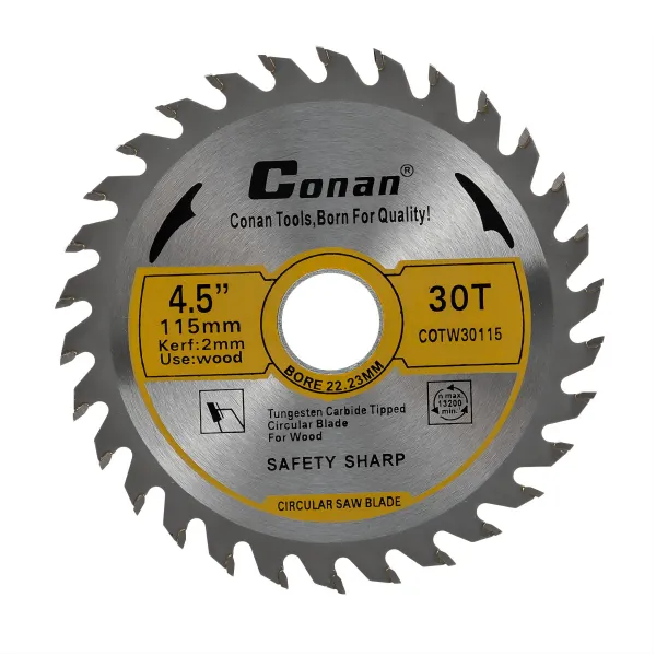Conan 115mm 30T Tungsten Carbide Tipped Circular Saw Blade for Wood KDM0888