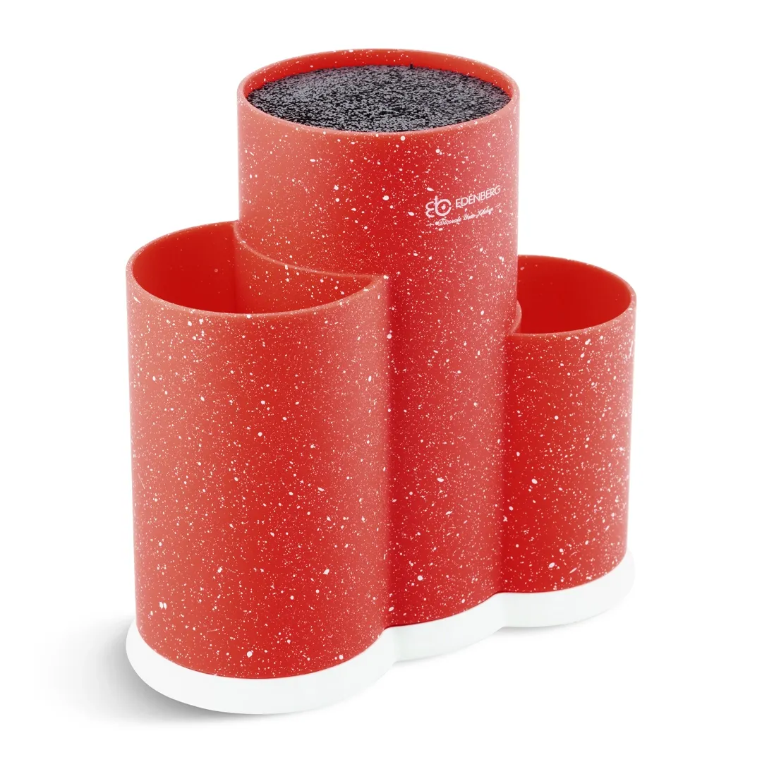 Edenberg Knife and Kitchen Tools Stand 22 cm Red | EB-5106