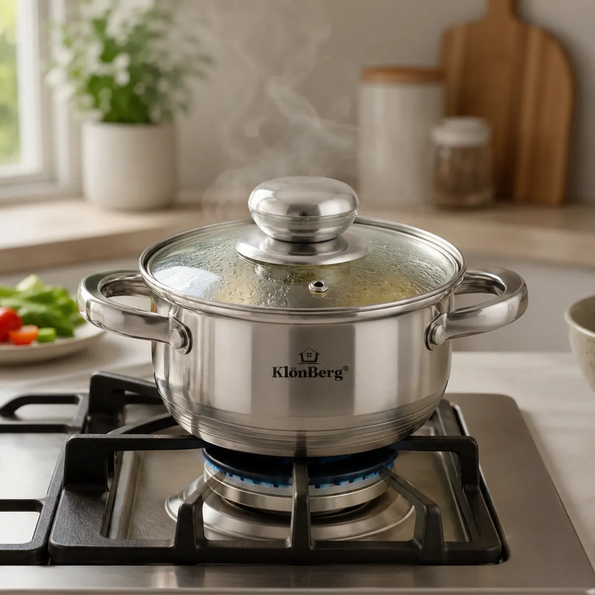 Stainless Steel Cooking Pot 12cm 0.6L with Lid