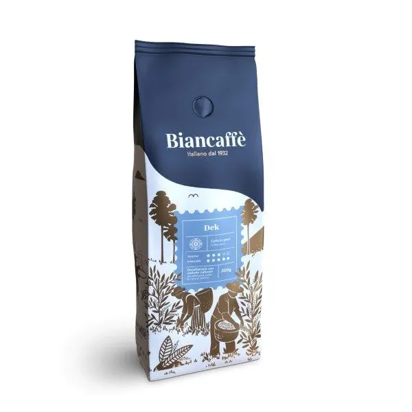 Biancaffe Espresso Bar Decaffeinato Whole Bean Coffee 500g