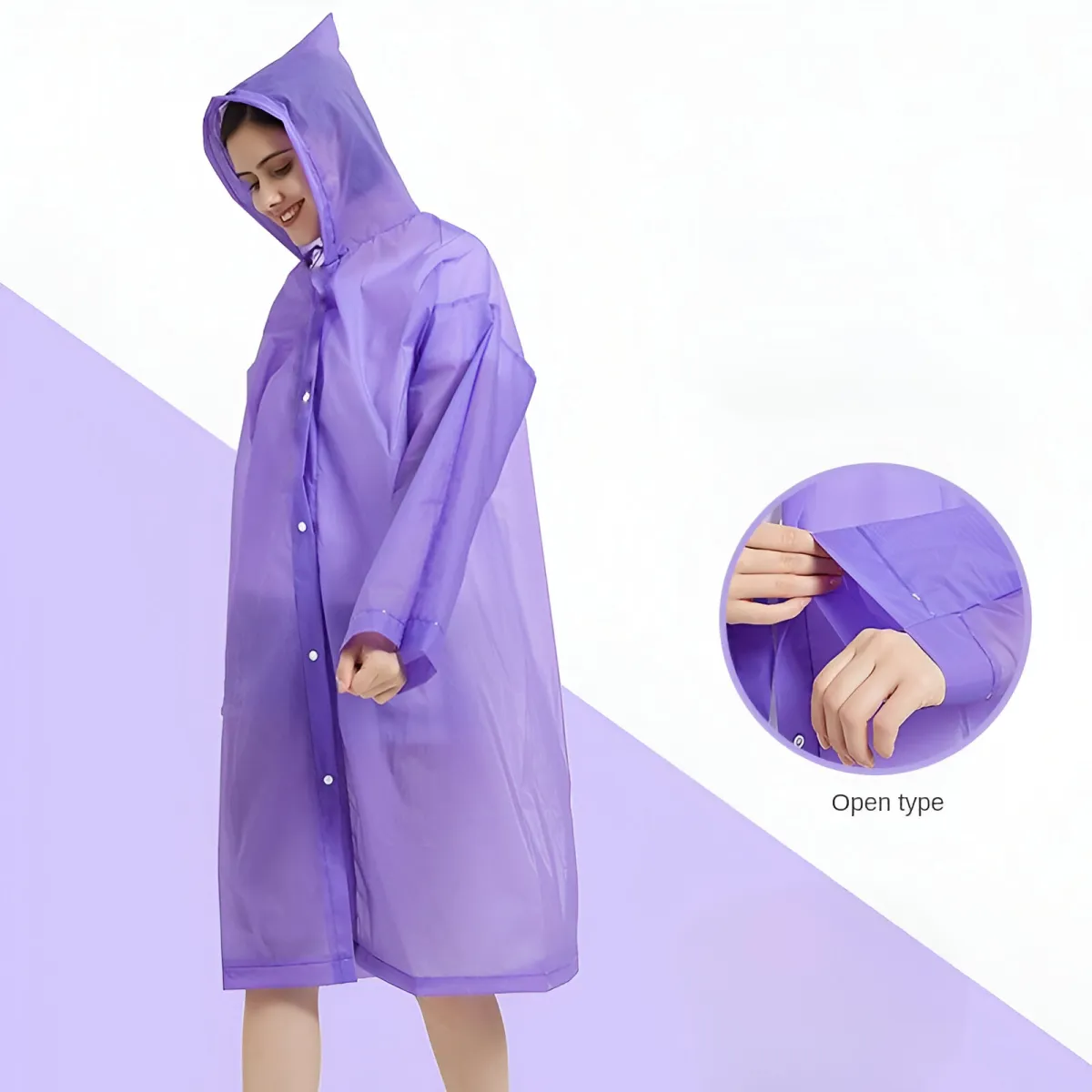 EVA Rain Coat ( Multicolor ) - 1 Pcs - TX108