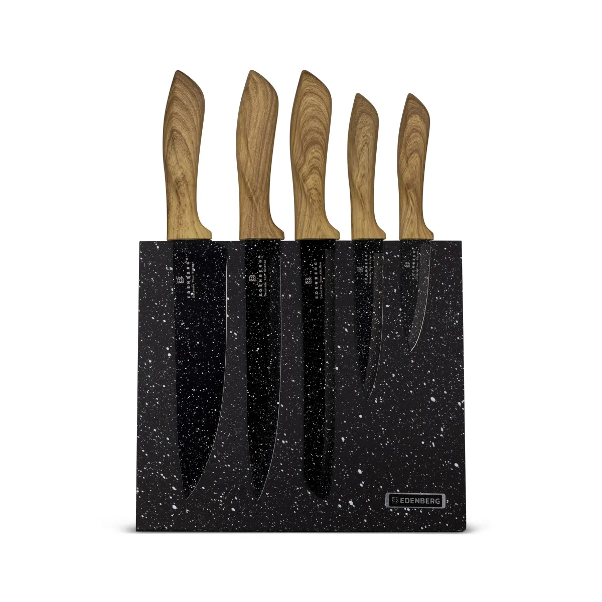 Edenberg Carbon Steel Knife set with magnetic block 6pcs EB-970