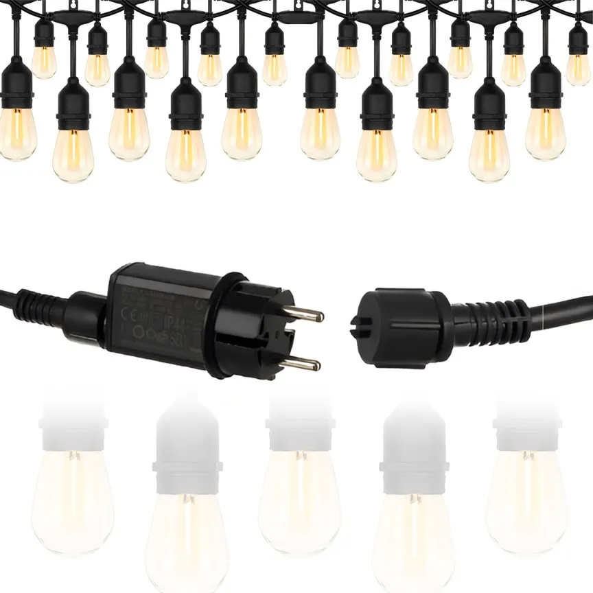 LED Outdoor String Lights 20m With 20 Bulbs | ME-100