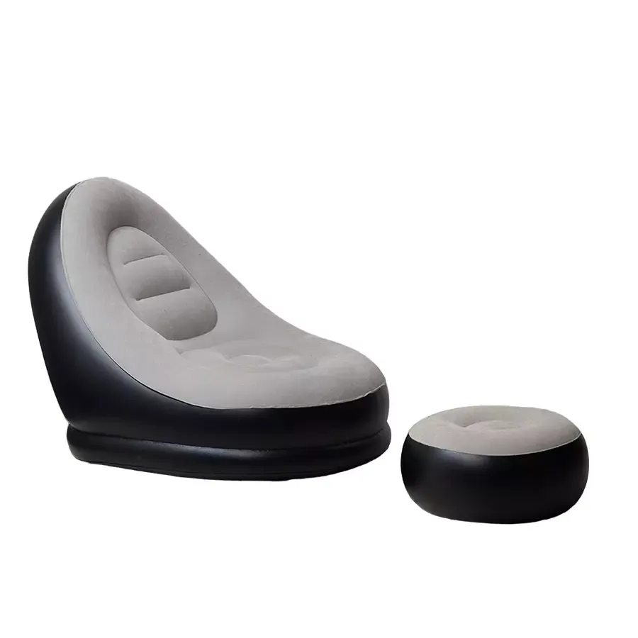 Portable Air Sofa – Inflatable Lounger Set With Ottoman - SC-9500