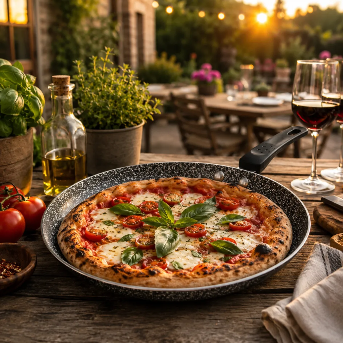 Granite Non Stick Pizza Pan 26CM Induction Pressed Aluminium KB-8716