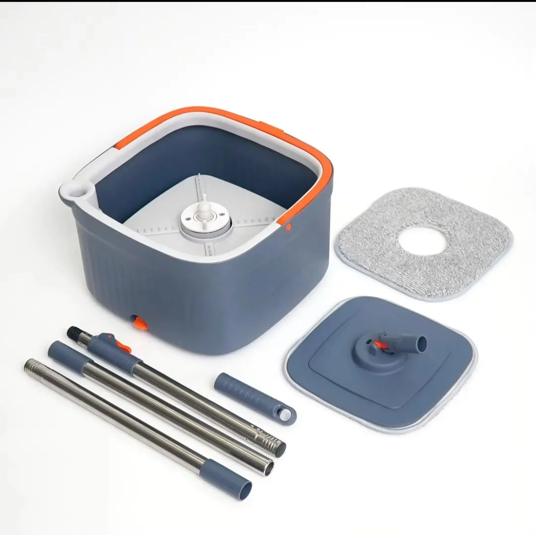 Spin Mop with Self-Wringing Bucket – Clean Floors Without Effort KDM0431