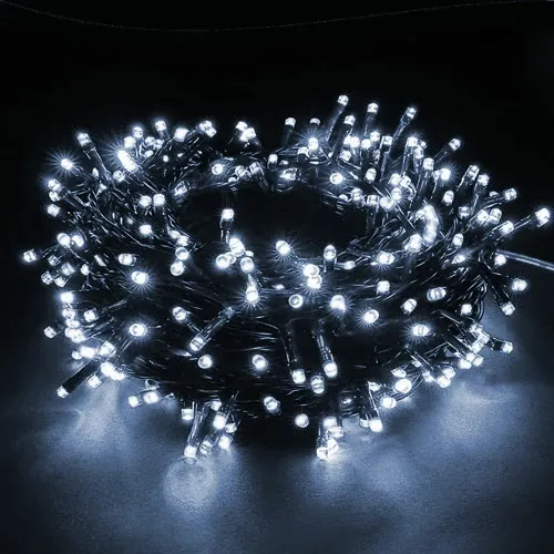 LED jõululirriid 5m külm valge 50LED IP44 230V