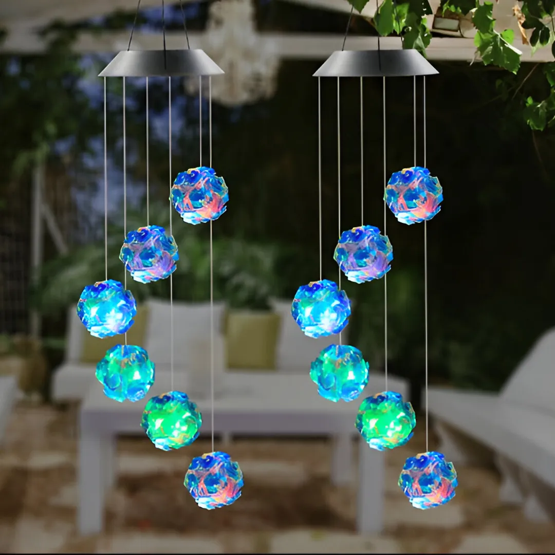 Hanging Solar LED RGB Reflective Garden Decoration Waterproof Balls SL1154