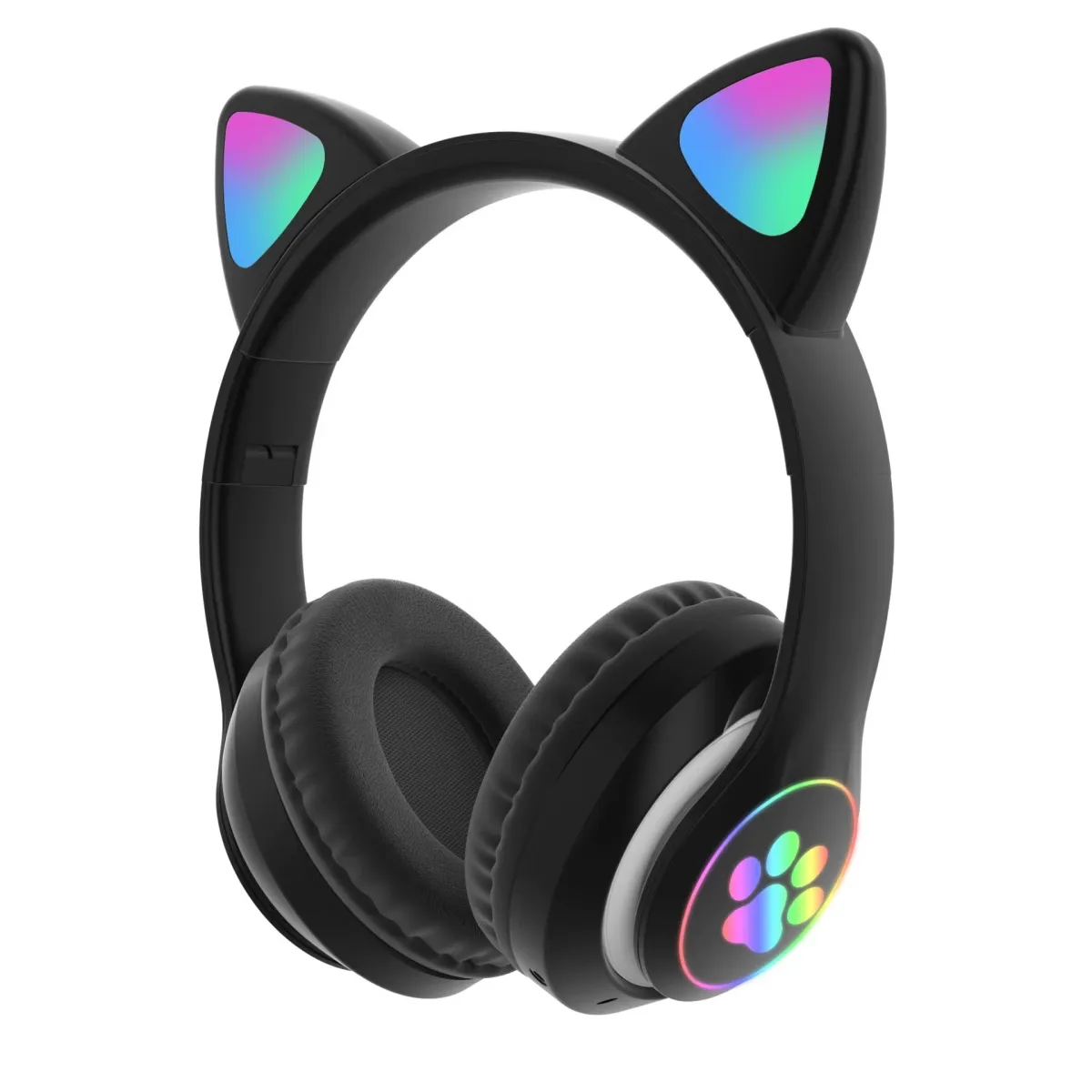 STN28 Słuchawki Gaming Wireless z LED Uszami Kota i Mikrofonem KDM0881