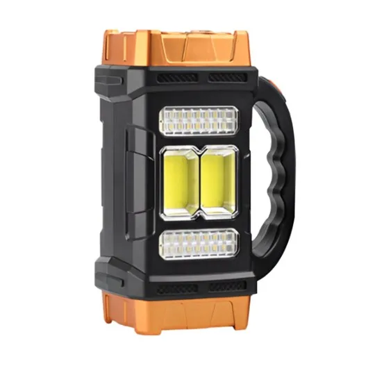 HURRY.BOLT MULTIFUNCTIONAL SOLAR LAMP 38W BIG HB-1678 BLACK WITH GOLDEN EDGE