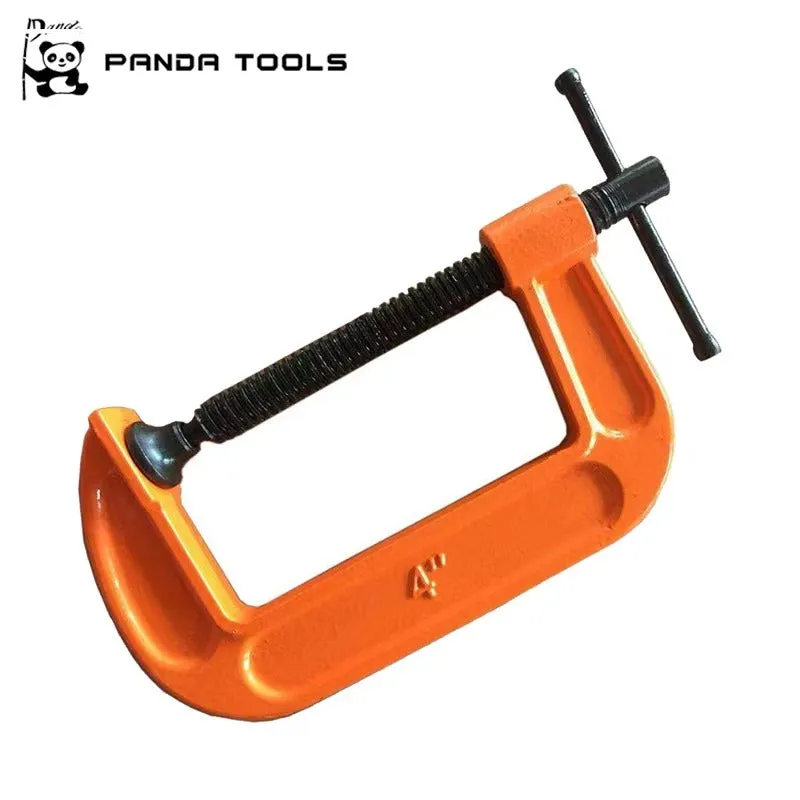 Panda Tools 4-Inch C-Clamp G-Clamp Woodworking Clamp - Strong and Durable KDM0724