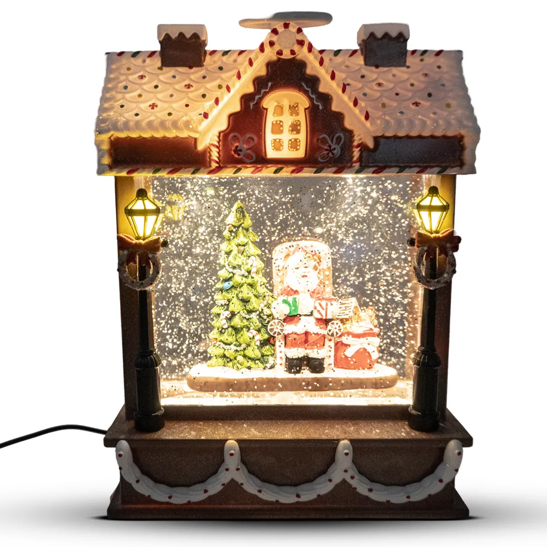 CHRISTMAS LANTERN  HOUSE WITH LIGHTS AND MUSIC CP1114