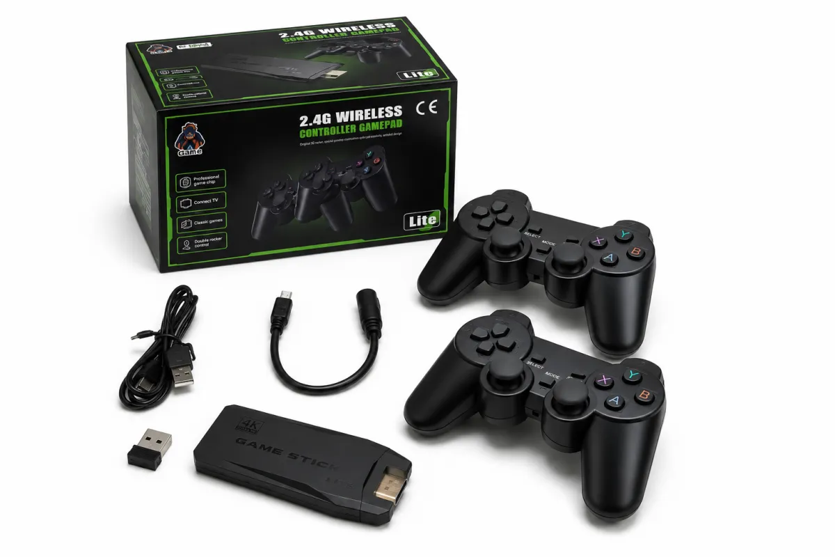 Cordless 2.4G Wireless Game Console with Two Controllers HDMI KDM0031