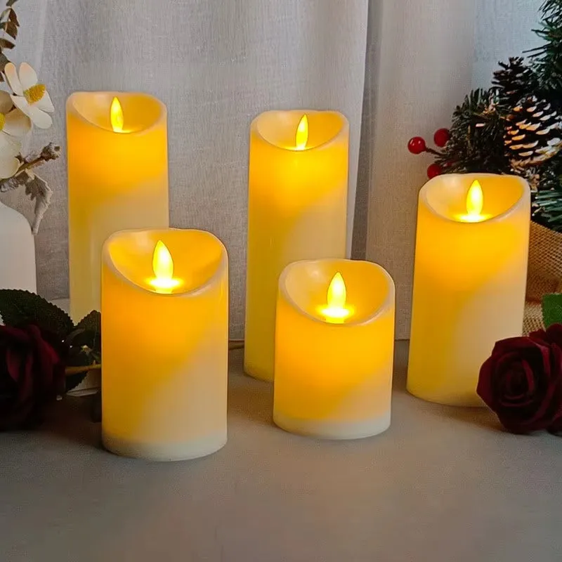 Realistyczne świece LED bez płomienia - zestaw 5 szt. KDM0685