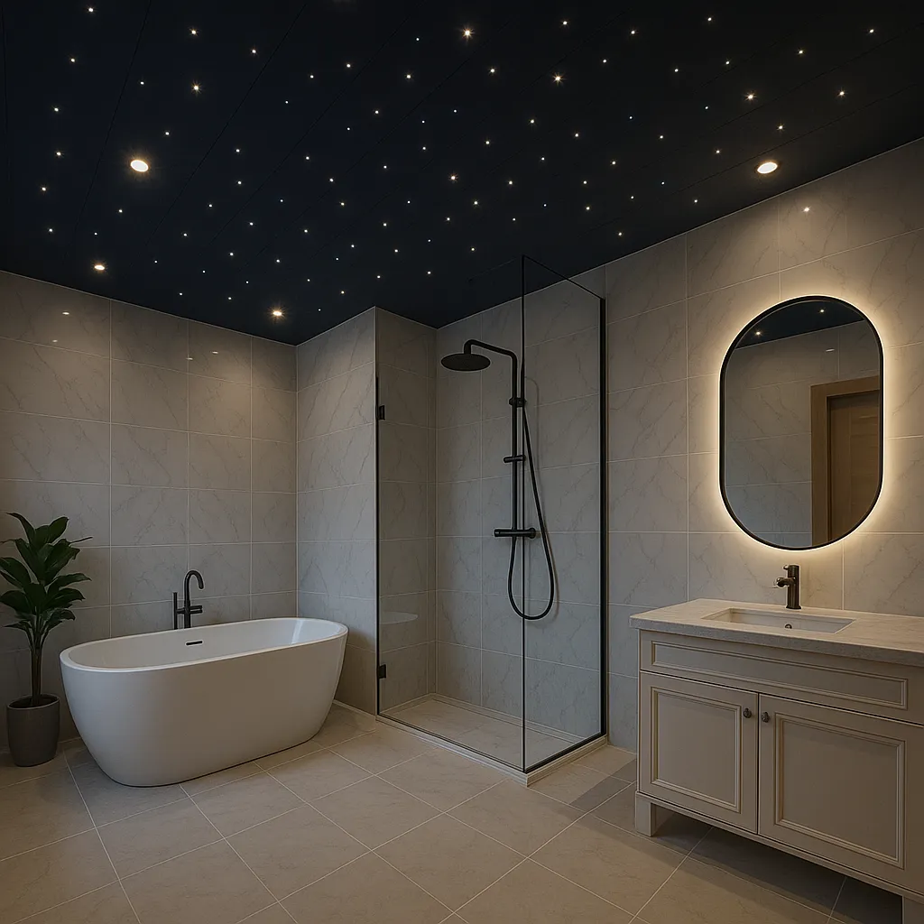 LED kit hvezdnej oblohy 12 svietidiel 3000K IP54 70° Gold