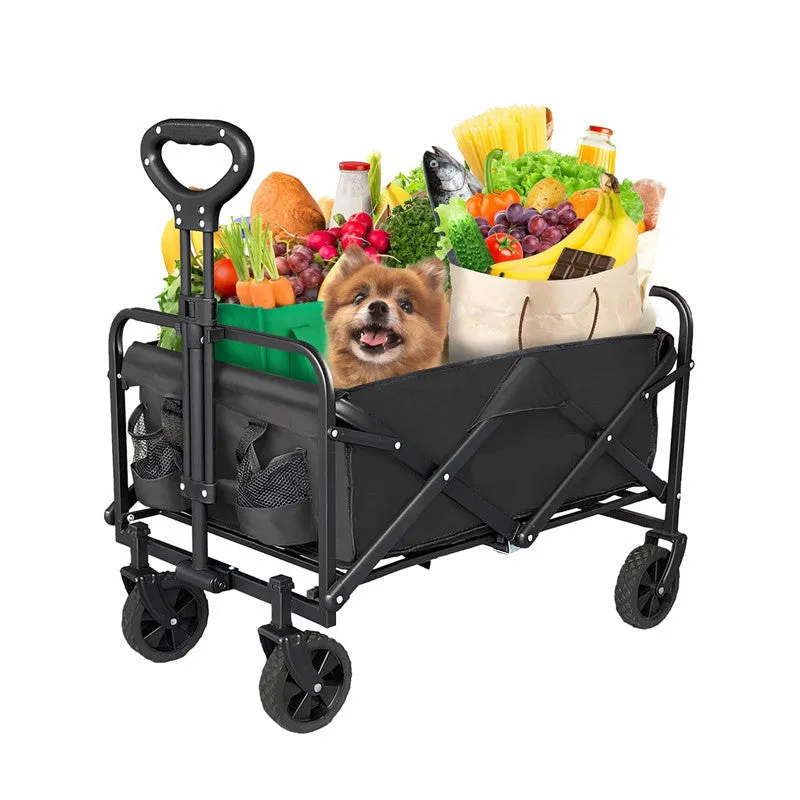 Foldable Garden Utility Wagon with Handle | Comfort and Durability KDM0744