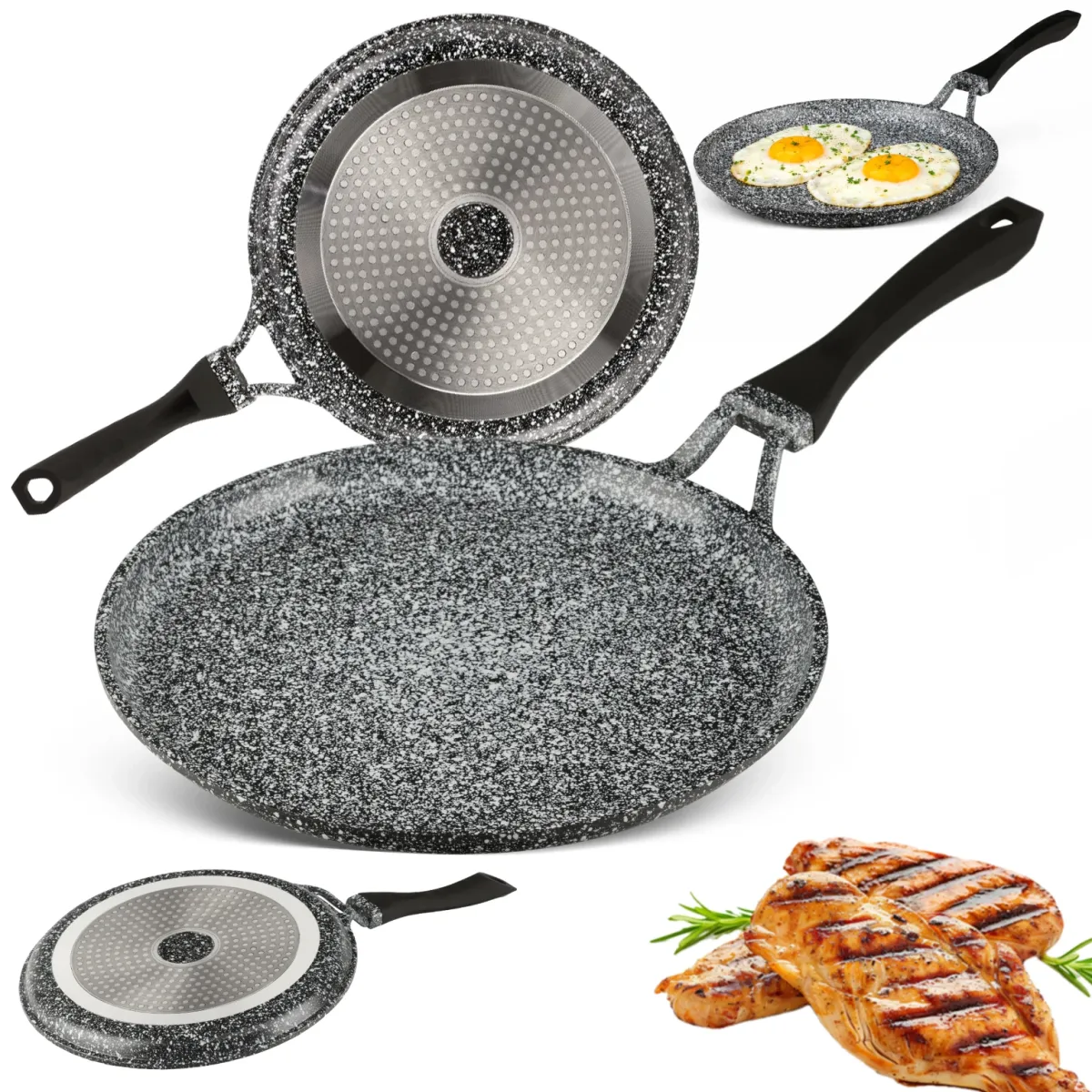Edenberg ceramic-granite coat non-stick Crepe pan 28cm EB-3393