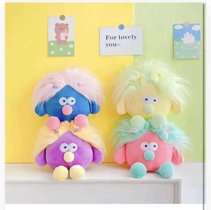 Fluffy Colorful Monster Plush Toys