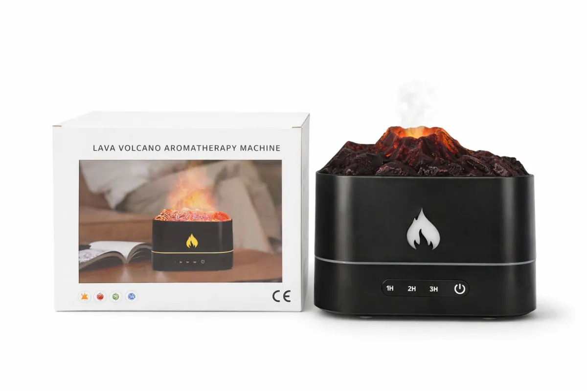 3D Flame Ultrasonic Aroma Diffuser & Humidifier - 360ml USB KDM0082
