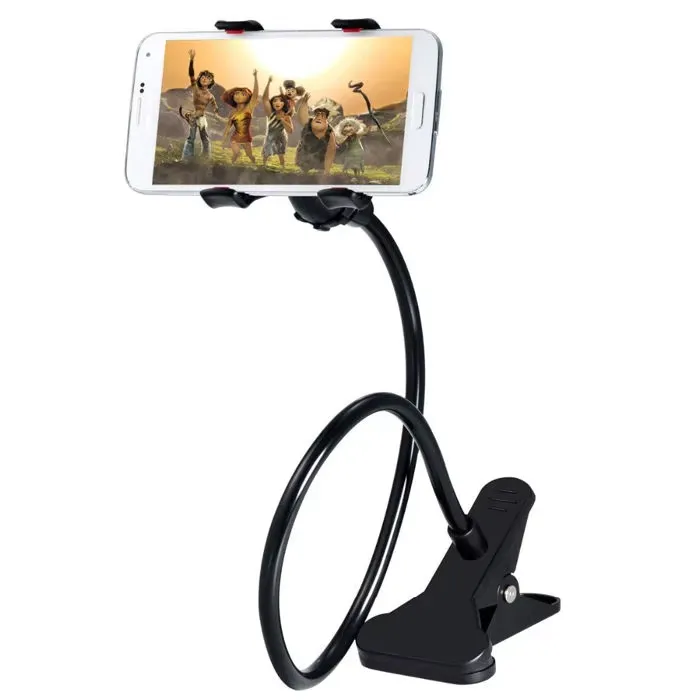 Flexible Gooseneck Phone Holder with Clip - Hands-Free Convenience KDM0090