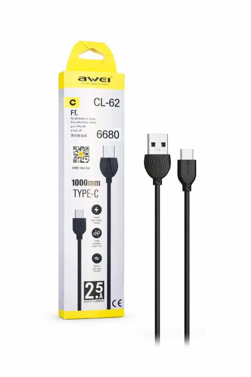 Awei CL 62 Type C Cable 1M KDM0190