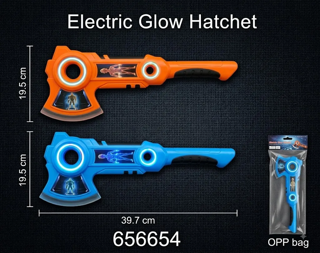 65654 Kids Electric Glow Hatchet Toy (39.7 cm)