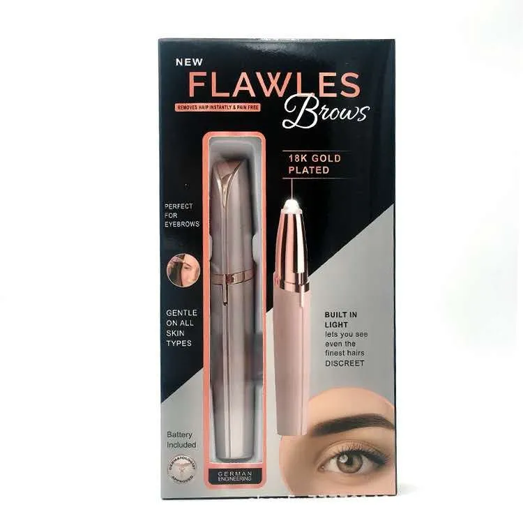 Flawless uzacu trimmeris - bezbolīga sejas matu noņemšana KDM0905