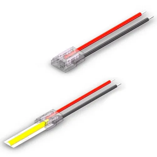8mm COB LED Strip Connector Wire, 2-Pin