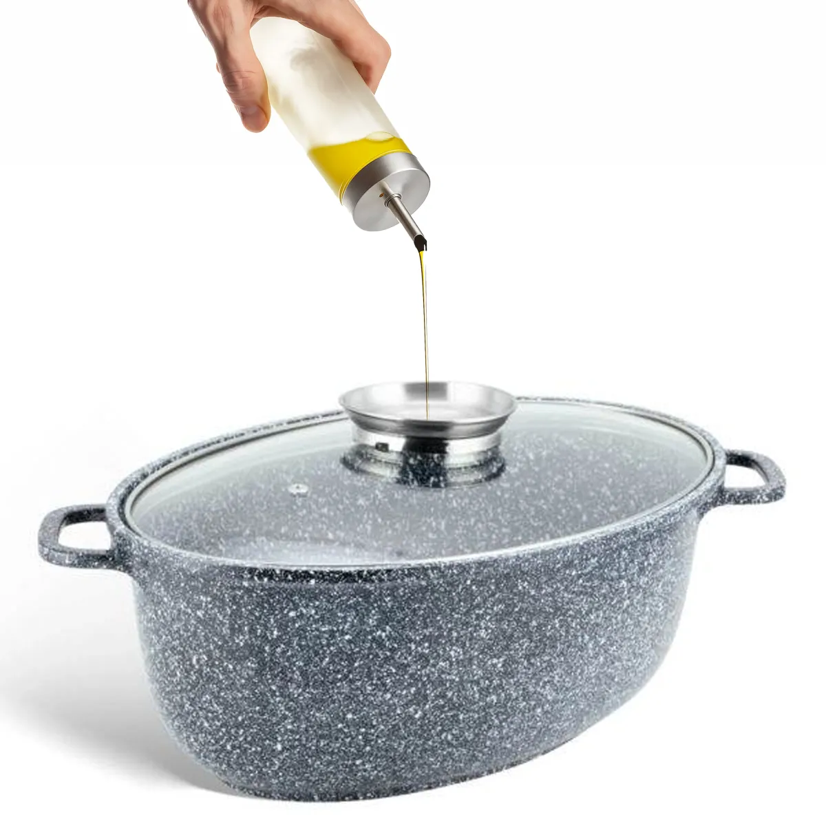 Edengberg Roaster 38cm 8.0l Non-stick Ceramic Marble Coating EB-4603