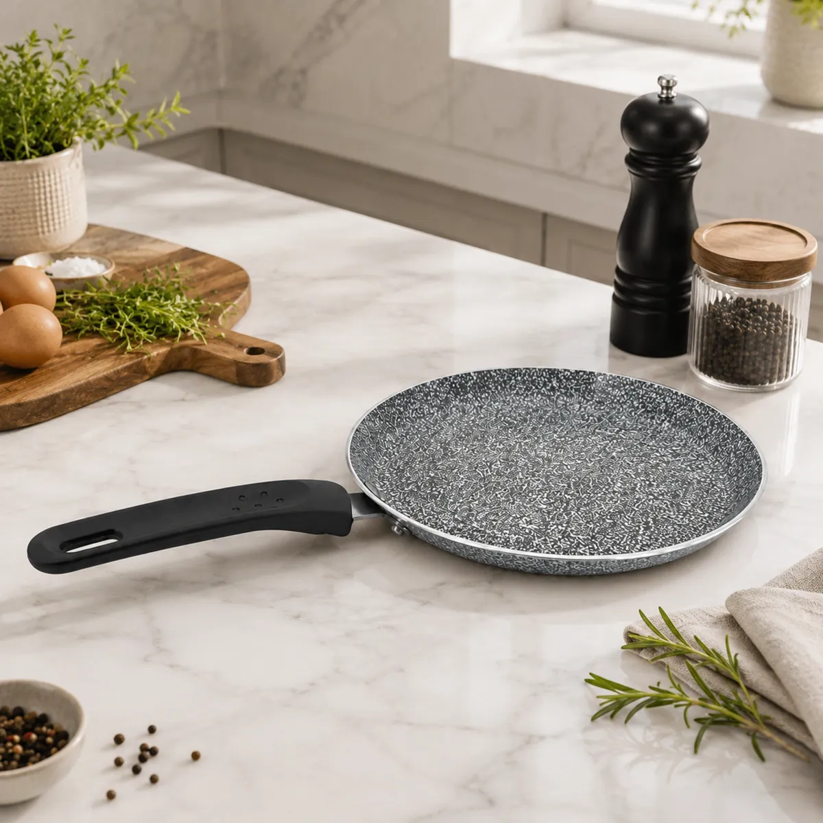 Pizza Pan 28cm Granite Non Stick Pressed Aluminum Induction Compatible KB-8717