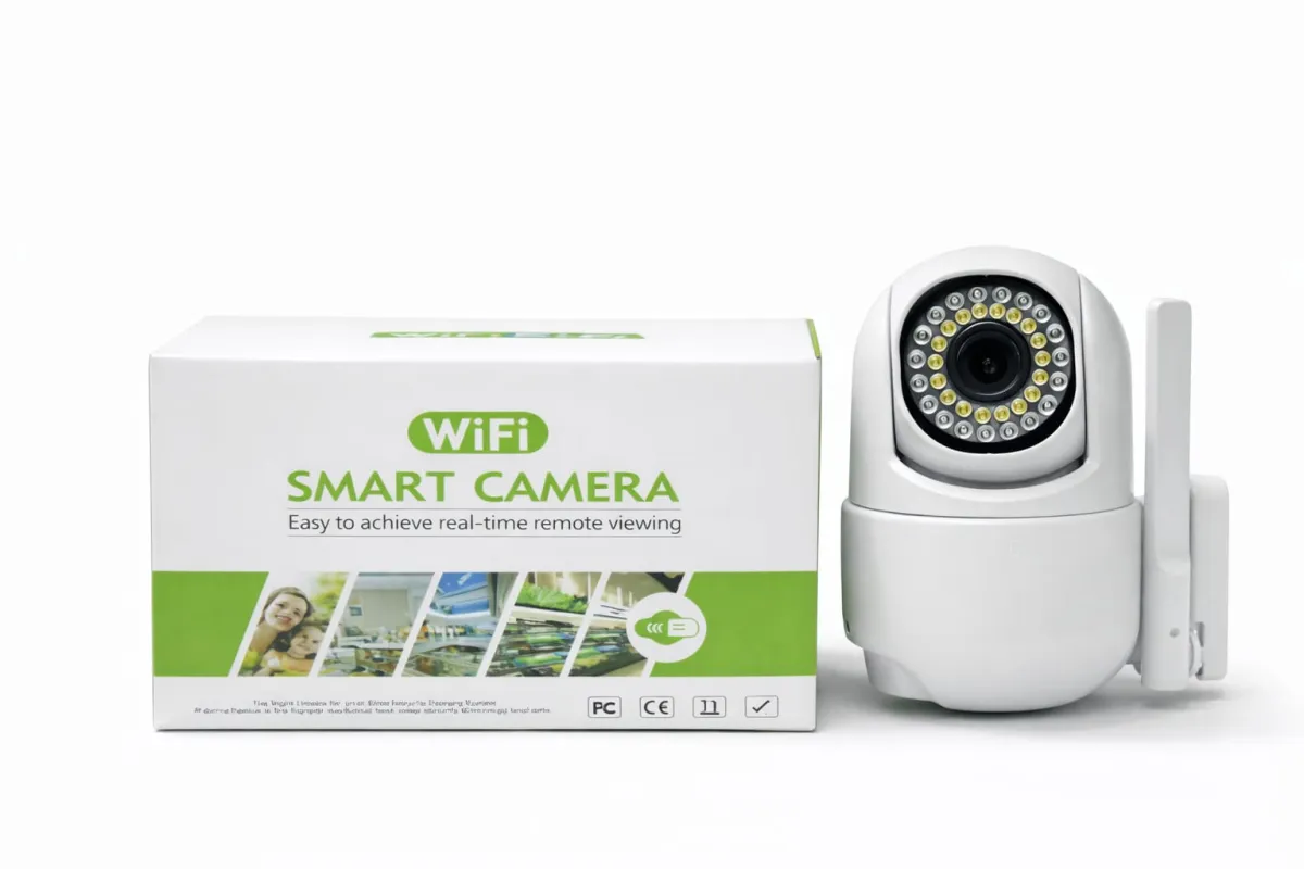 WiFi Smart Camera with Night Vision & Real-Time Viewing - 360° Security KDM0212