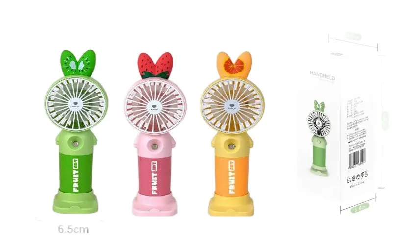 Handhelg fruit art mini fan
