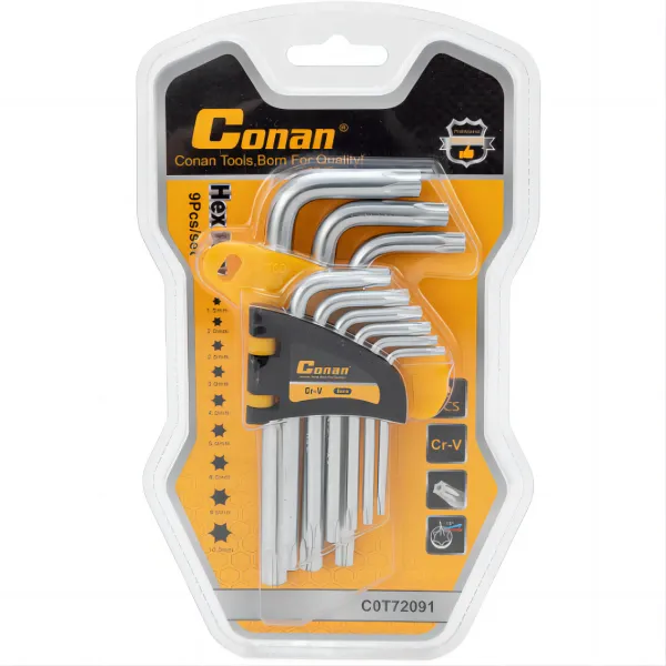 Conan 9-Piece Cr-V Torx Key Set with Holder KDM1031