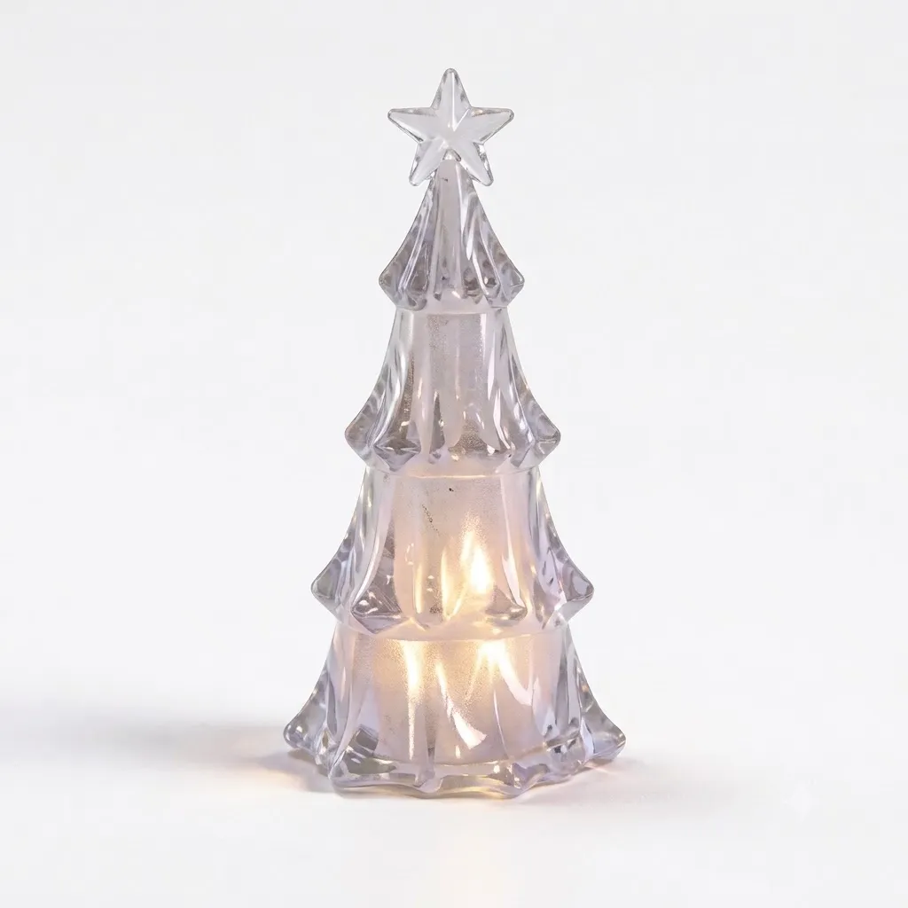 LED Christmas Tree 13 cm Decorative Lamp with Star - PX-791522