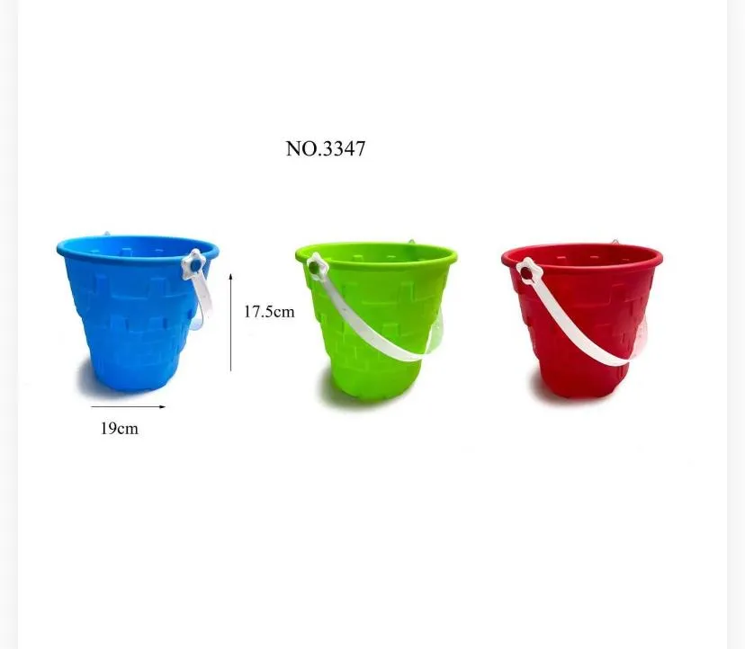 Classic Castle-Pattern Beach Bucket