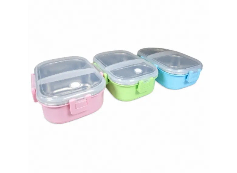 Leakproof Stainless Steel Lunchbox for Food 650 ml – Pink, Green and BluePK-2209