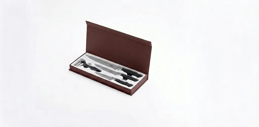 4-Piece Stainless Steel Kitchen Knife Set with Box - SW-9999-B
