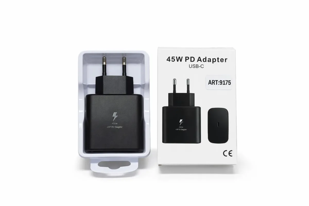 45W USB-C Black Network Charger KDM1078