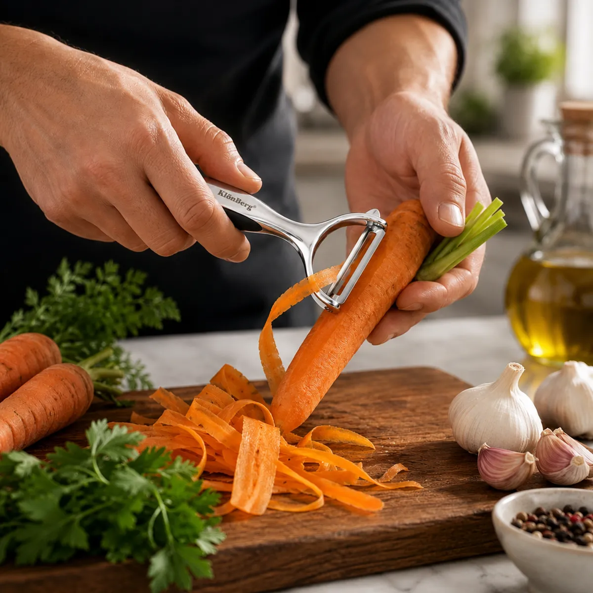 Stainless Steel Vegetable Peeler with Swivel Blade for Fruits & Vegetables