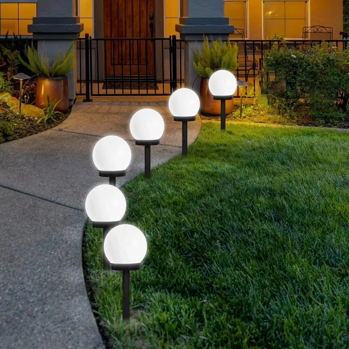 Solar Powered LED Garden Globe Lights KDM0798