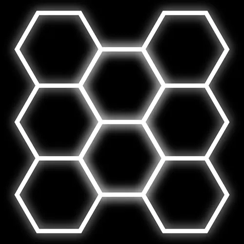 Hexagon LED Panel Kit 8pcs 280W 6000K 33600Lm IP20
