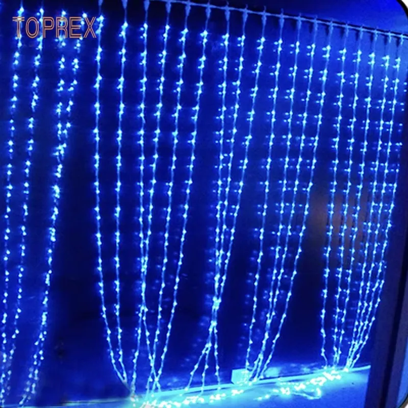 Blue LED Curtain String Lights - Decorative Fairy Lights KDM0499