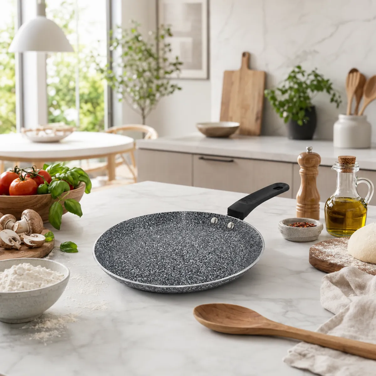 Pizzová panvica grinitová 24cm indukcia, nepriľnavá