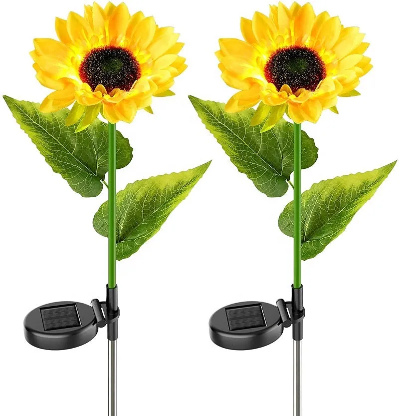 Solar Garden LED Lamp Sunflower – Decorative Lawn Light 8 LED KDM0763
