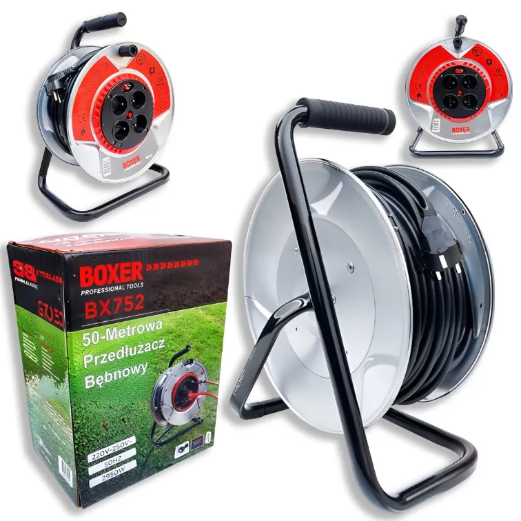 STRONG EXTENSION CABLE DRUM 50M 4 SOCKETS - BX752