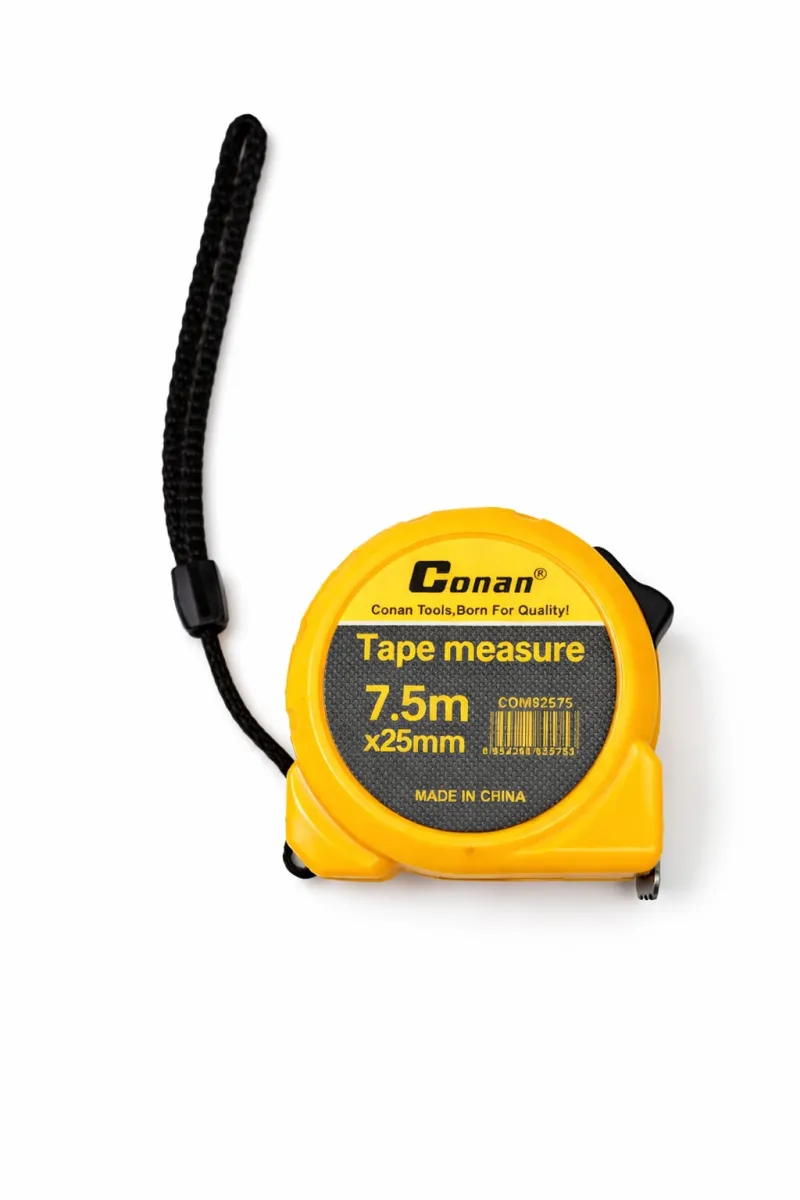 Conan 7.5m x 25mm Heavy Duty Tape Measure - Precise Measurement KDM0396